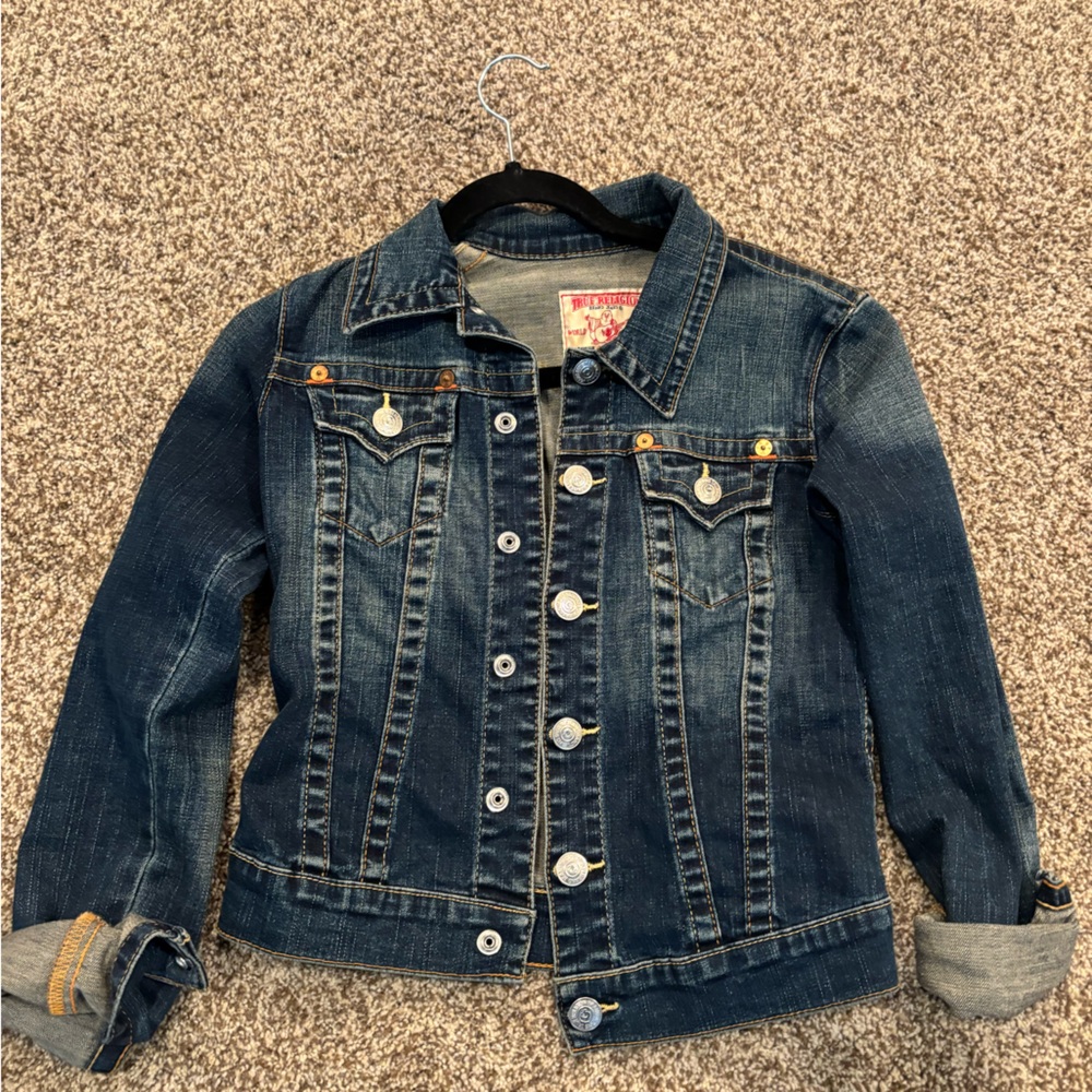 True Religion Blue Denim Jean Jacket